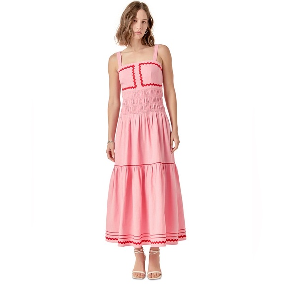 English Factory Women's RicRac Square-Neck Maxi Dress - joarbit.com